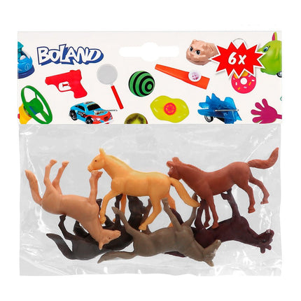 Paarden Uitdeelcadeautjes Paarden 6cm 6st van Boland koop je bij Partywinkel