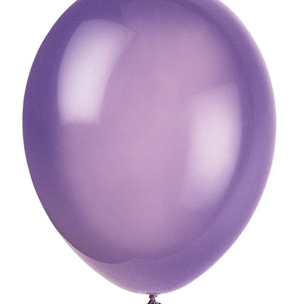 Paars Ballonnen Glans 30cm 10st van Unique koop je bij Partywinkel