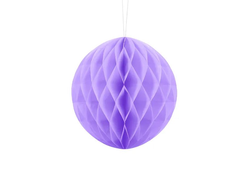 Paars Honeycomb 20cm van Partydeco koop je bij Partywinkel