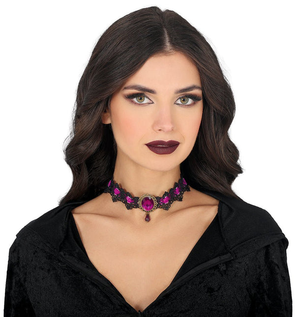 Paars Zwarte Ketting van Fiestas Guirca koop je bij Partywinkel
