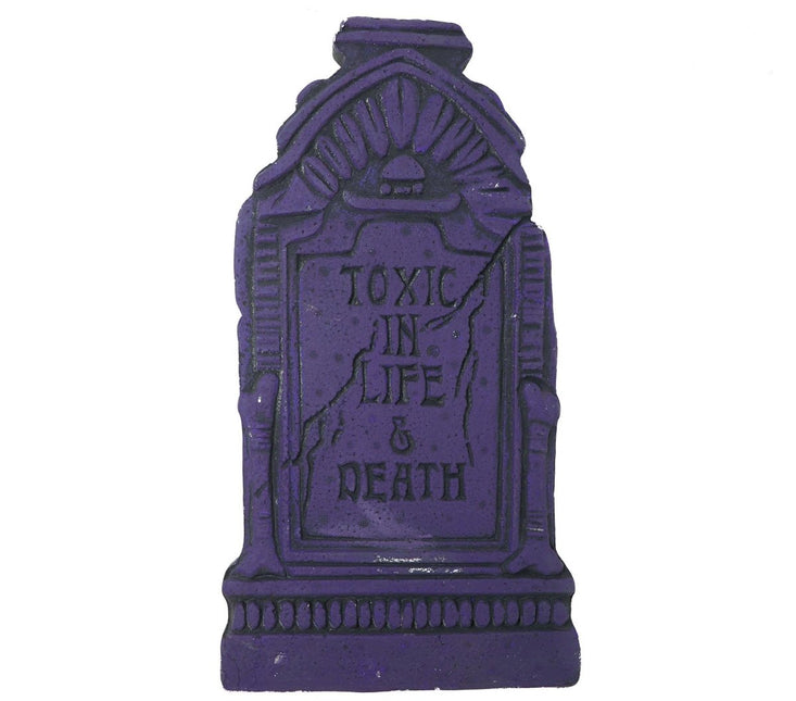 Paarse Grafsteen Toxic 43cm van Fiestas Guirca koop je bij Partywinkel