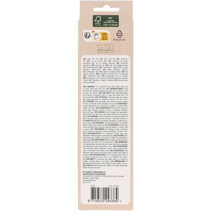 Paarse Papieren Waaiers 35cm 3st van Folat koop je bij Partywinkel