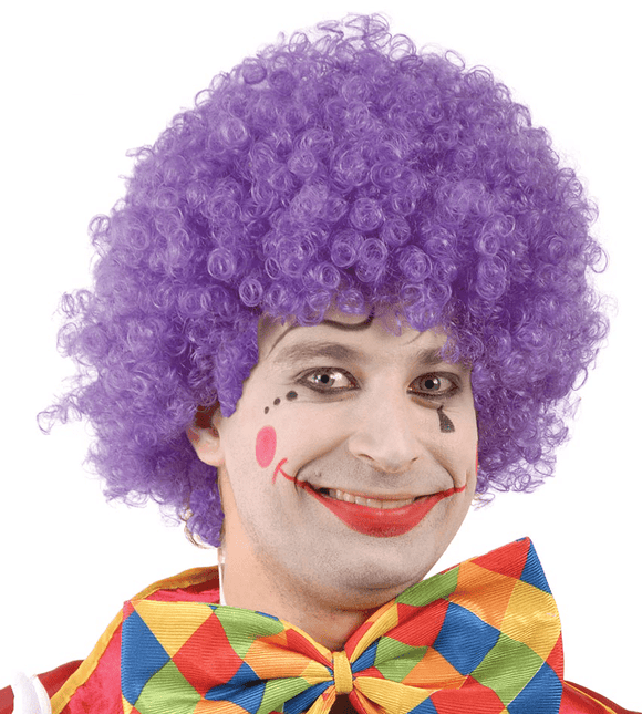 Paarse Pruik Krullen van Fiestas Guirca koop je bij Partywinkel
