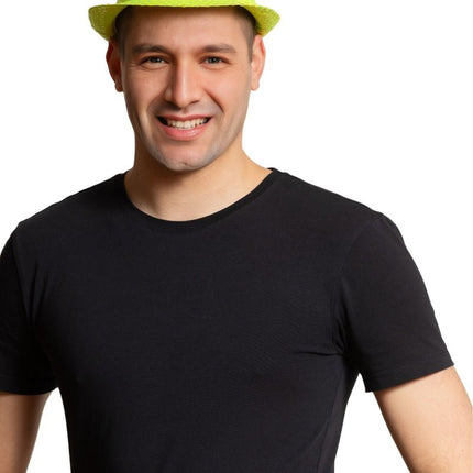 Pailletten Hoedje Neon Groen van Partychimp koop je bij Partywinkel