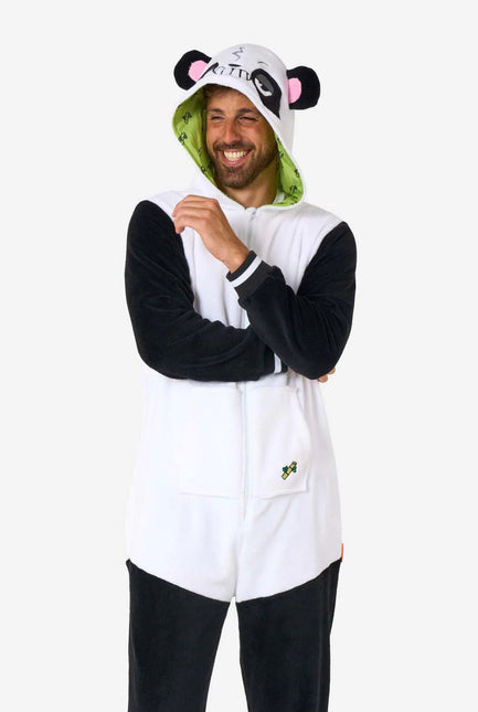 Panda Onesie Zwart Wit van OppoSuits koop je bij Partywinkel