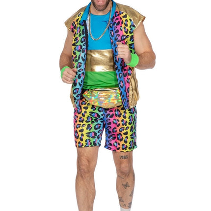 Panter Trainingspak Fout Gekleurd Heren Kort van Wilbers & Wilbers koop je bij Partywinkel