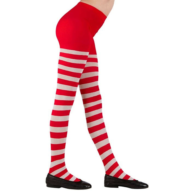 PANTY ROOD/WIT GESTREEPT van Widmann koop je bij Partywinkel