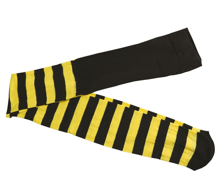 Panty Zwart Geel Gestreept van Fiestas Guirca koop je bij Partywinkel