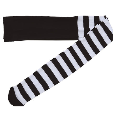 Panty Zwart Wit Gestreept van Fiestas Guirca koop je bij Partywinkel