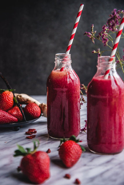 Papieren Rietjes Rood Wit 19,5cm 10st van Partydeco koop je bij Partywinkel