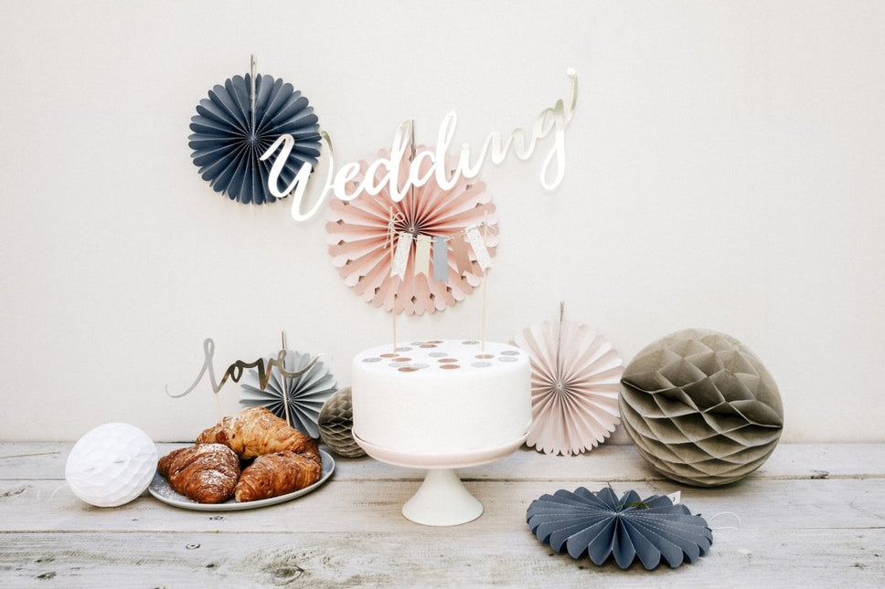 Papieren Waaiers Gekleurde Set 14 - 38cm 3 delig van Partydeco koop je bij Partywinkel