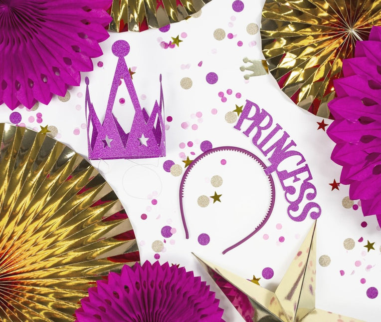 Papieren Waaiers Goud Set 23 - 40cm 3 delig van Partydeco koop je bij Partywinkel