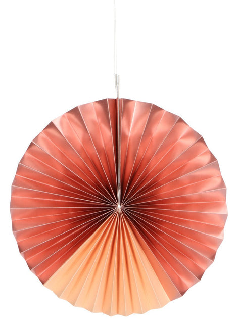 Papieren Waaiers Roze 35cm 3st van Folat koop je bij Partywinkel