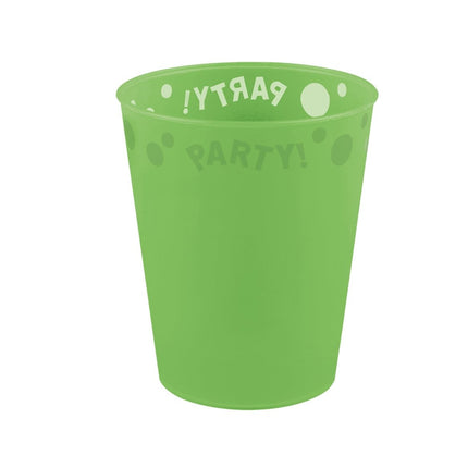 Party Beker Neon Groen 250ml van Procos koop je bij Partywinkel