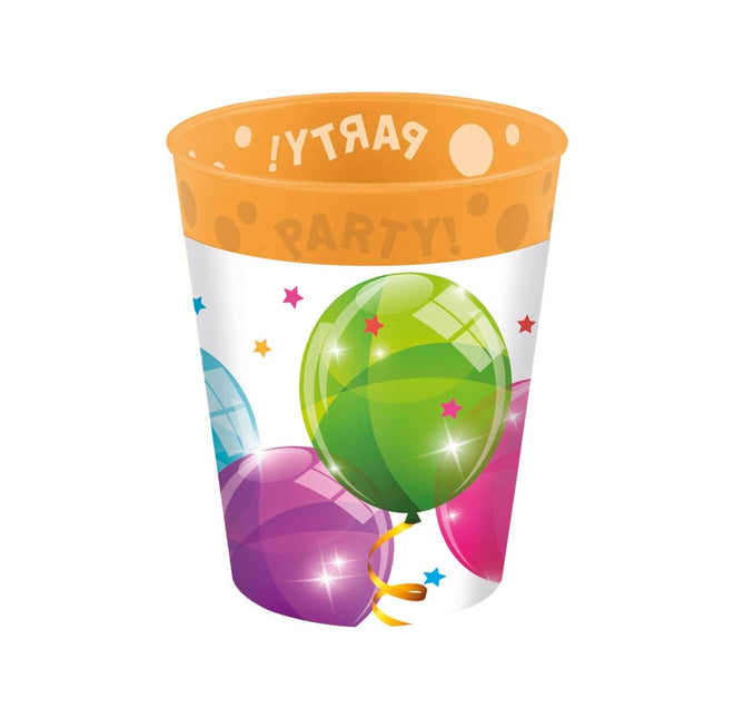 Party Bekers Ballonnen Herbruikbaar 250ml 4st van Procos koop je bij Partywinkel