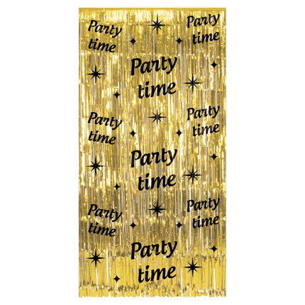 Party Deurgordijn Goud Zwart van Paper Dreams koop je bij Partywinkel