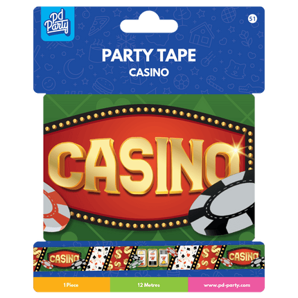 Party Tape Casino 1,2m van Paper Dreams koop je bij Partywinkel