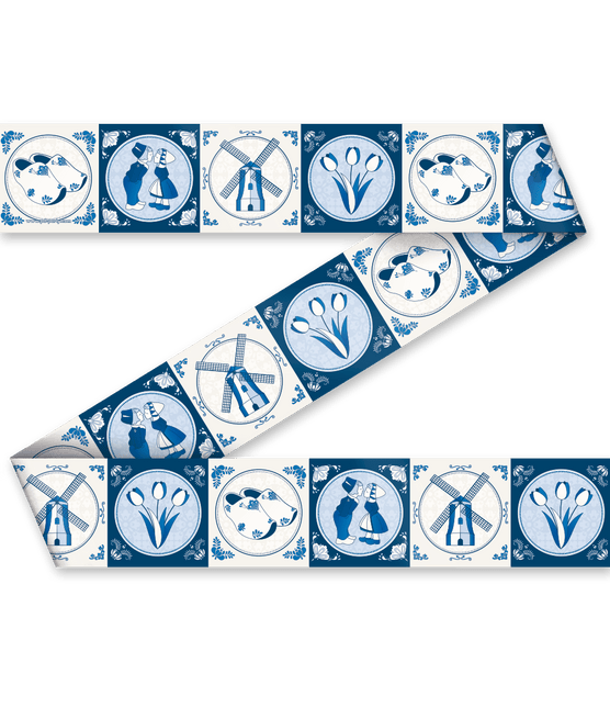 Party Tape Delftsblauw 1,2m van Paper Dreams koop je bij Partywinkel