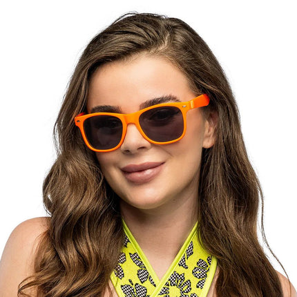 Partybril Pop neonoranje UV van Boland koop je bij Partywinkel