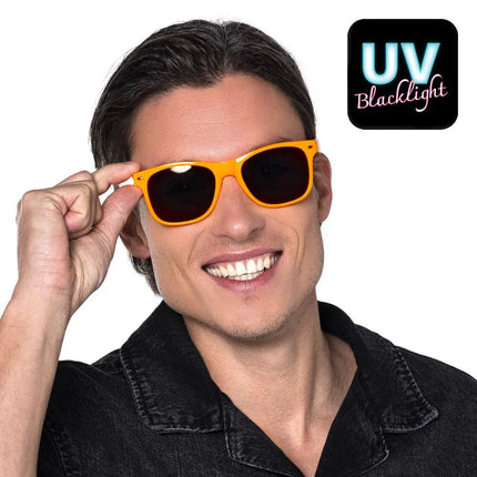 Partybril Pop neonoranje UV van Boland koop je bij Partywinkel