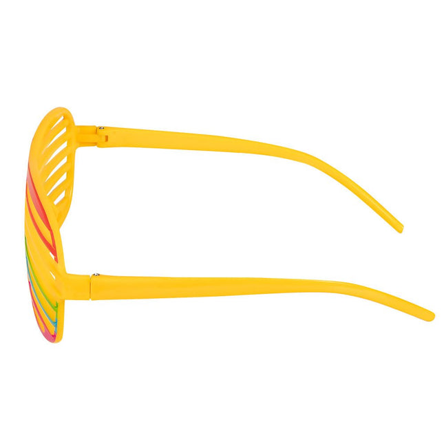 Partybril Regenboog 18cm van Boland koop je bij Partywinkel
