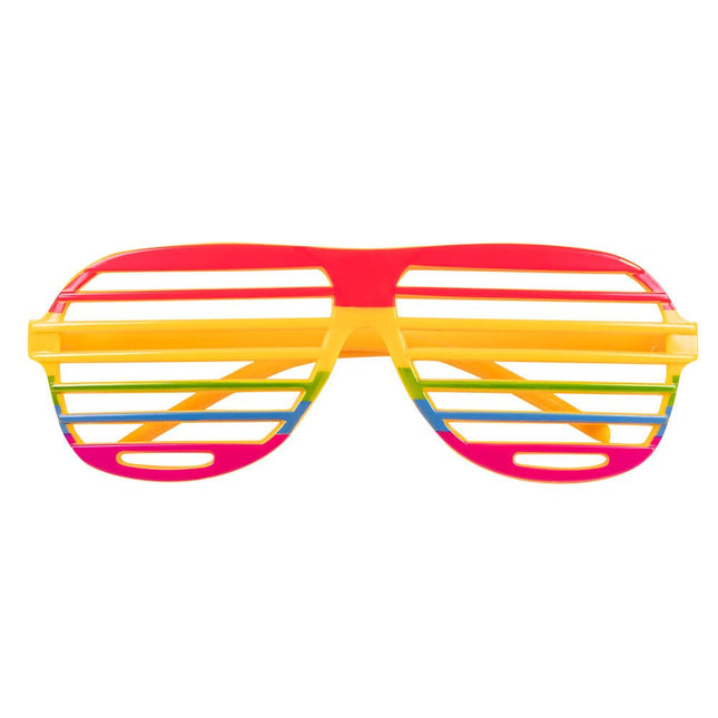 Partybril Regenboog 18cm van Boland koop je bij Partywinkel