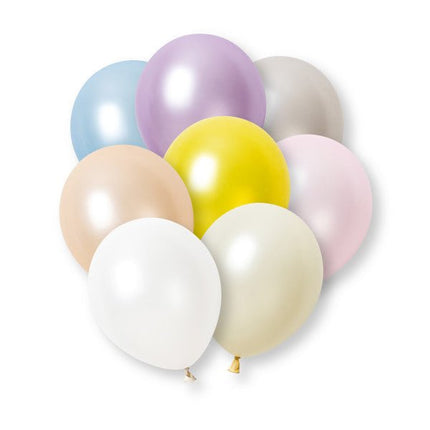 Pastel Parelballonnen 30cm 8st van Unique koop je bij Partywinkel
