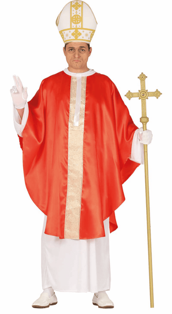 Paus Kostuum Rood L van Fiestas Guirca koop je bij Partywinkel