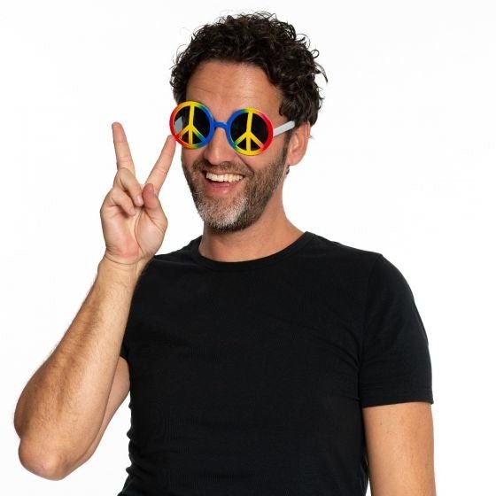 Peace Bril van Partychimp koop je bij Partywinkel
