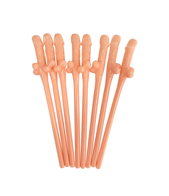 Penis Rietjes 19,5cm 8st van Paper Dreams koop je bij Partywinkel