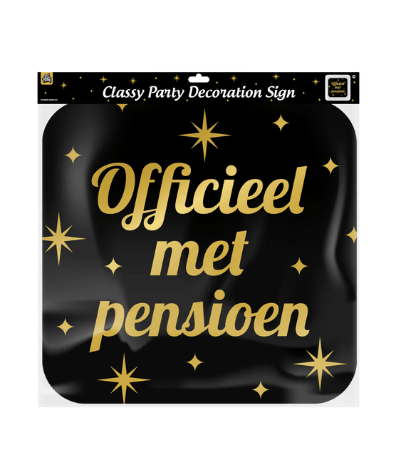 Pensioen Deurbord 50cm van Paper Dreams koop je bij Partywinkel