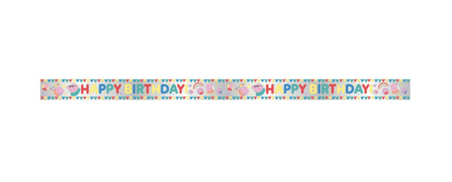 PEPPA PIG FL BNNR-6FT van Unique koop je bij Partywinkel
