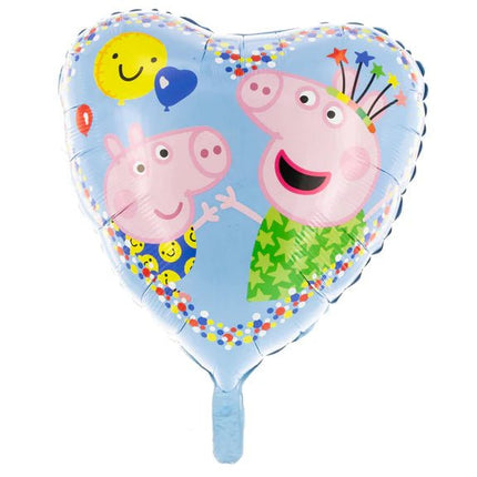 Peppa Pig Helium Ballon Hart Leeg 45cm van VDV Benefit koop je bij Partywinkel