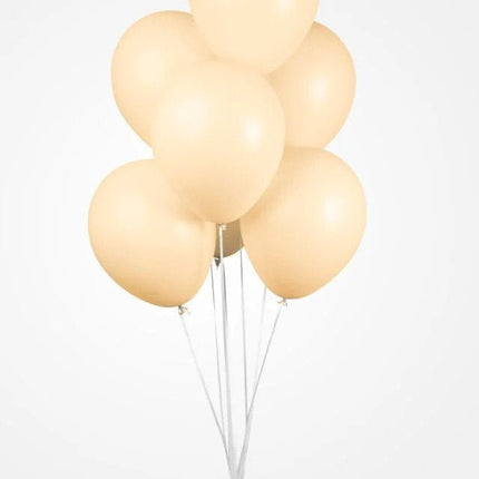 Perzikkleur Ballonnen Pastel Macaron 30cm 100st van WeFiesta koop je bij Partywinkel