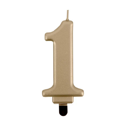 1-årsljus, guld, 8 cm