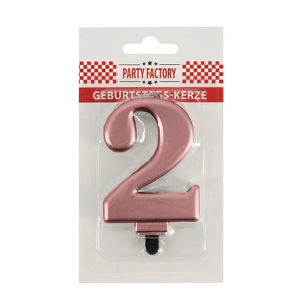 2-årsljus i roséguld