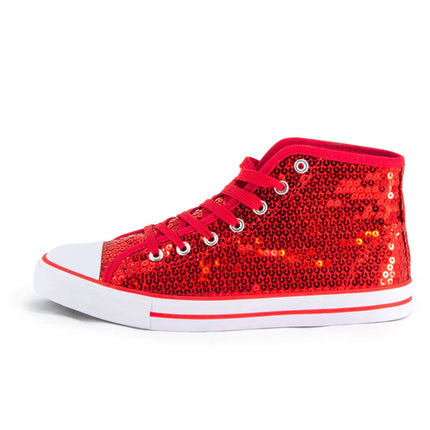 Röda skor med glitter