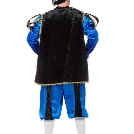 Pietenpak Blauw Fluweel van Wilbers & Wilbers koop je bij Partywinkel
