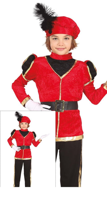 Pietenpak Kind Rood/Goud van Fiestas Guirca koop je bij Partywinkel