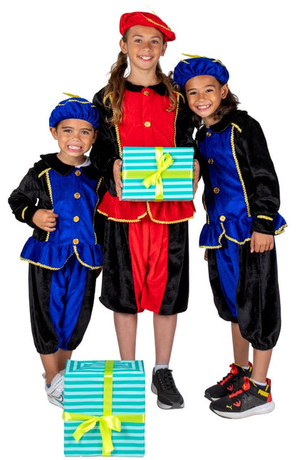 Pietenpakje Kind Blauw/Zwart van Folat koop je bij Partywinkel