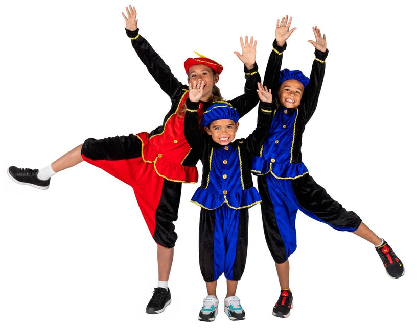Pietenpakje Kind Blauw/Zwart van Folat koop je bij Partywinkel