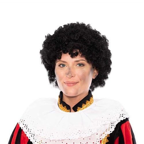 Pietenpruik Zwart van Haza Witbaard koop je bij Partywinkel
