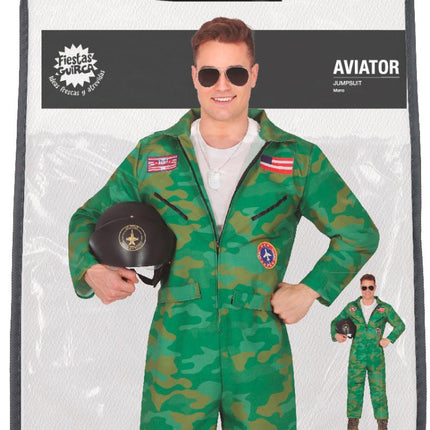 Piloot Jumpsuit Heren van Fiestas Guirca koop je bij Partywinkel