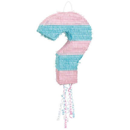 Pinata Gender Reveal Vraagteken van Unique koop je bij Partywinkel