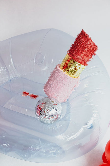 Lippenstift Pinata 54cm van Partydeco koop je bij Partywinkel