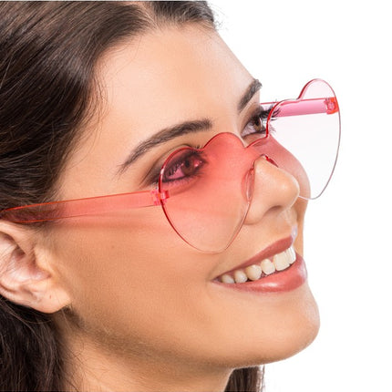 Roze Hartjesbril met Kleurverloop