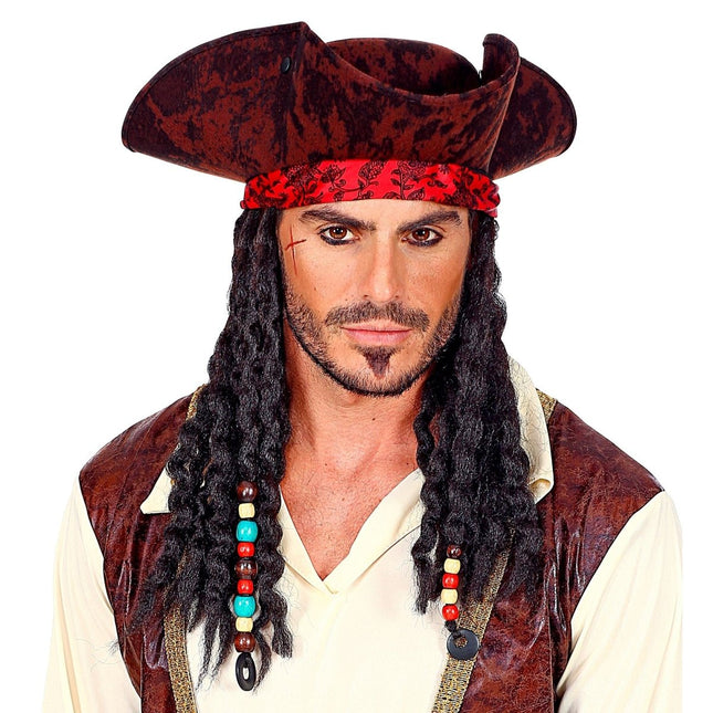 Piraat Hoed Met Dreadlocks van Widmann koop je bij Partywinkel