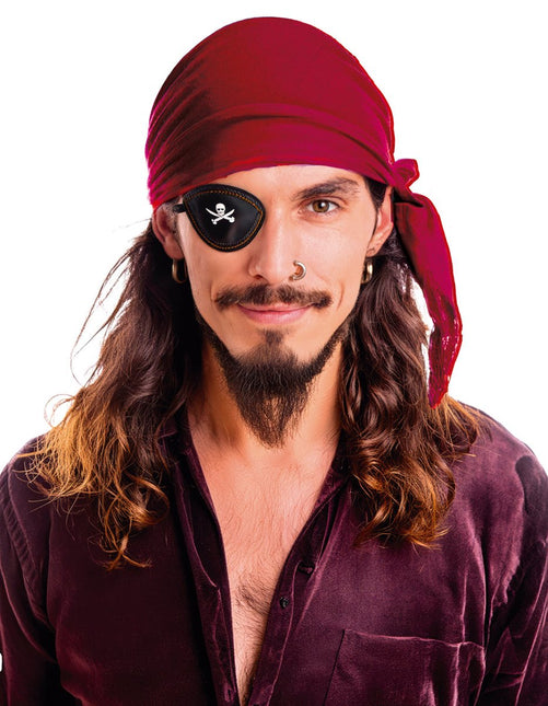 Piraat Hoofdband Bordeaux Rood van Fiestas Guirca koop je bij Partywinkel