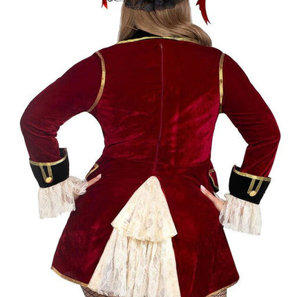 Piraat Jurk Rood Wit Dames Leg Avenue van Leg Avenue koop je bij Partywinkel