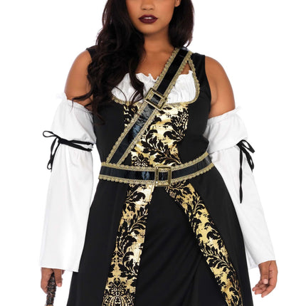 Piraat Jurk Zwart Wit Dames Black Sea Leg Avenue van Leg Avenue koop je bij Partywinkel